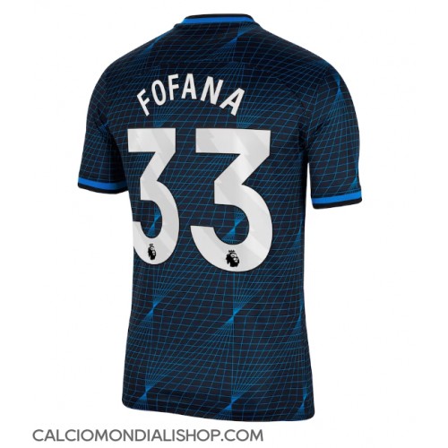 Maglie da calcio Chelsea Wesley Fofana #33 Seconda Maglia 2023-24 Manica Corta